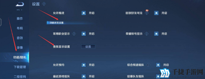 王者荣耀贵族显示开关在哪里